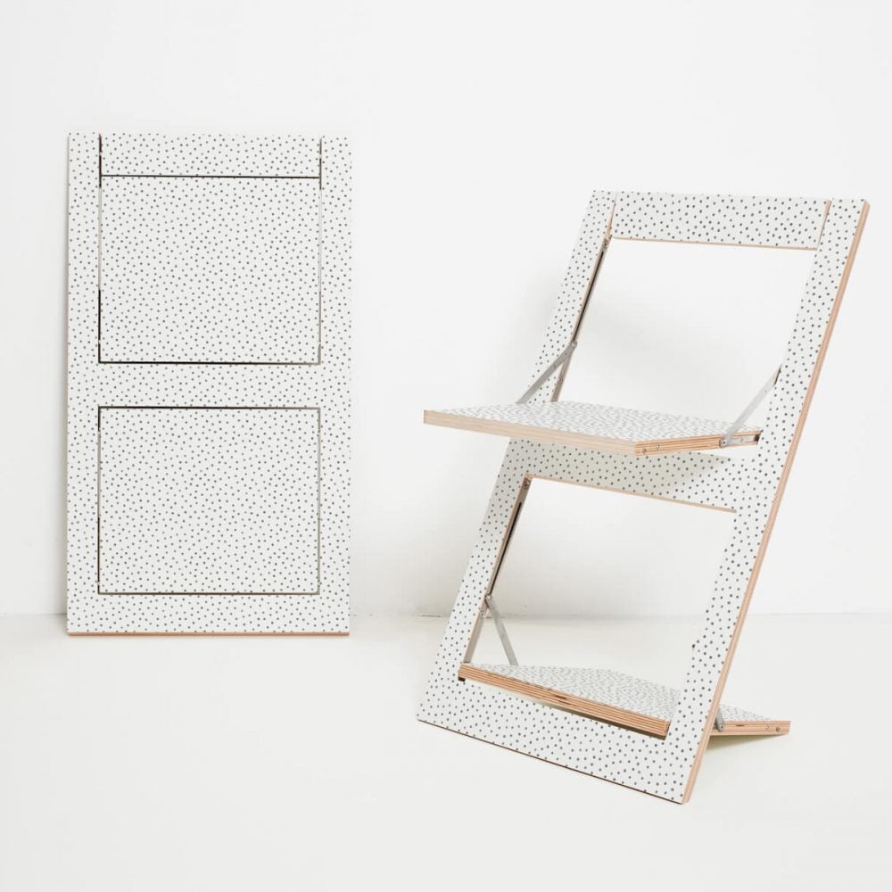 Fläpps folding chair Watercolor Dots by Kind of Style from AMBIVALENZ