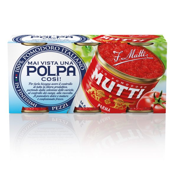 Mutti Polpa di Pomodoro 3x400g Tris - Finely Chopped Tomatoes