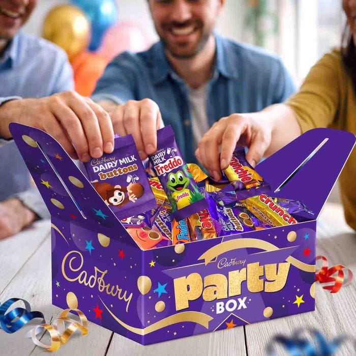 Cadbury Treatsize Chocolate Party Box lifestyle